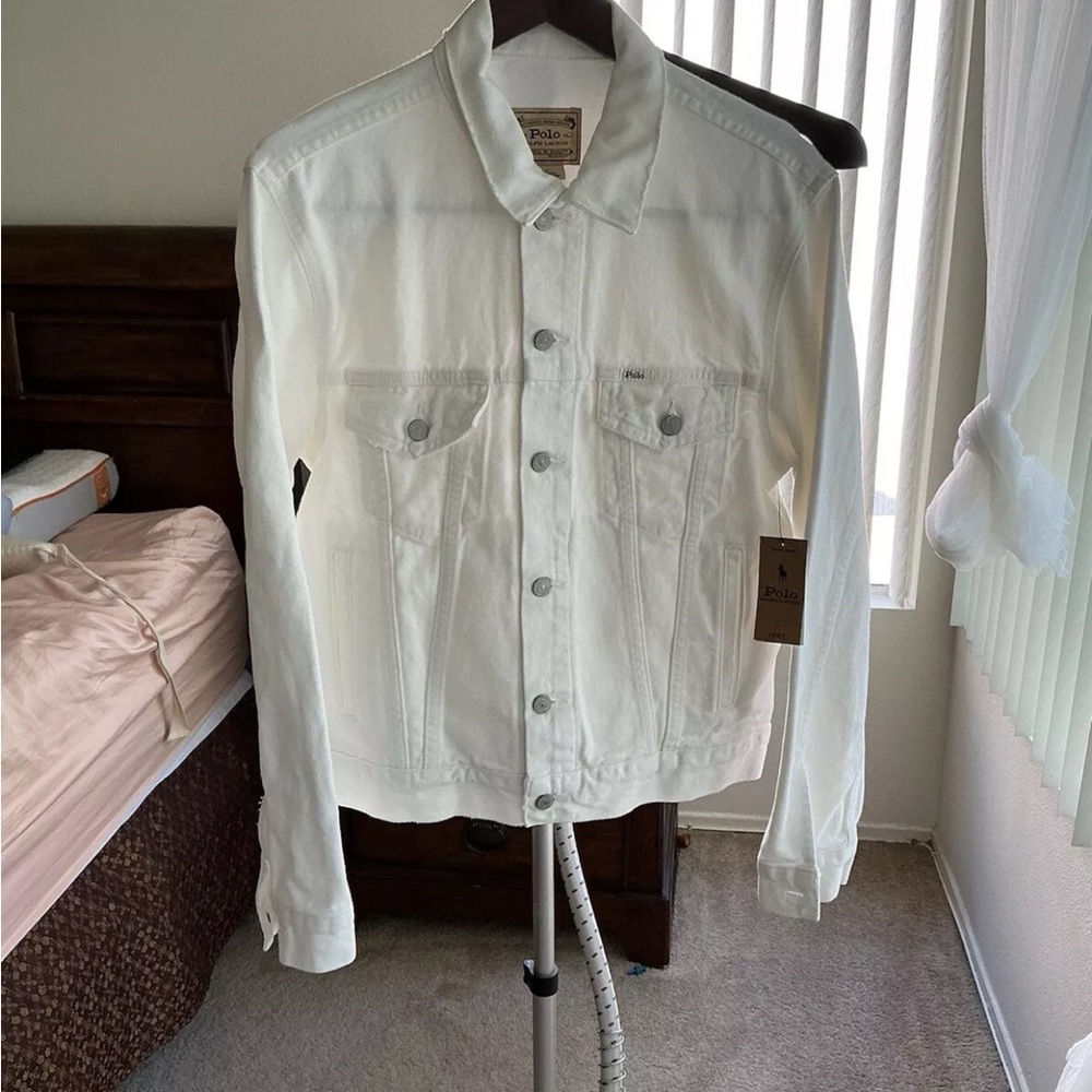 Levi's Men's White Denim Jacket